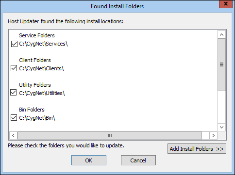 Found Install Folders